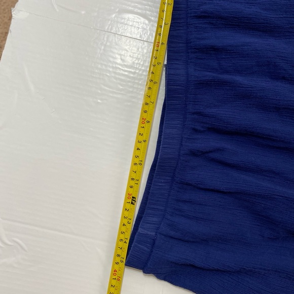 J1-# 7-19 D & Co elastic waistband skirt sizes  blue Lg brown L  unders slip - Picture 8 of 8